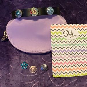 Style Dots Leather Bracelet With 6 Dots